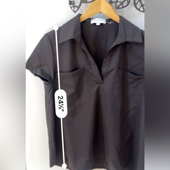 SLOAN The Short Sleeve Top in Brown 6 NWOT - Picture 4 of 9